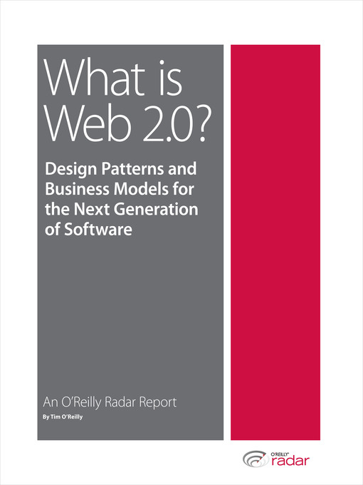 Title details for What is Web 2.0 by Tim O'Reilly - Available